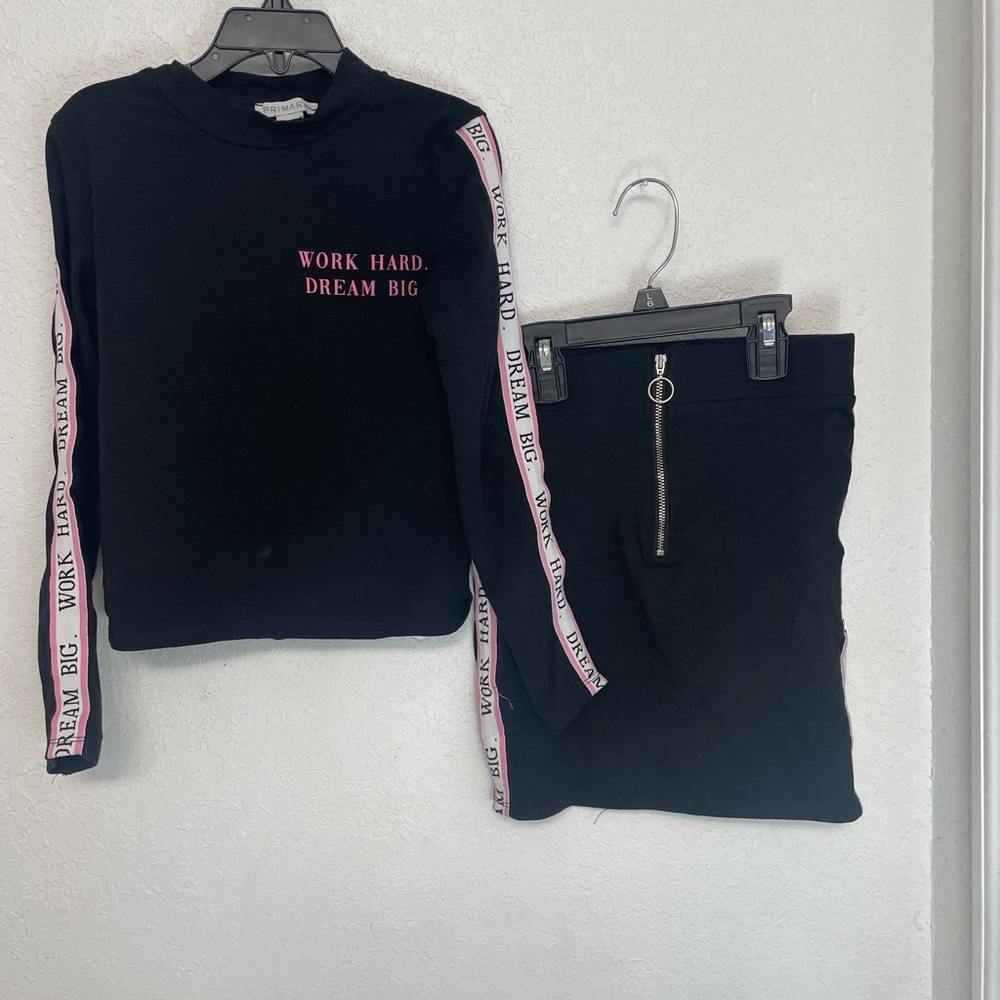 🌸Black two piece set / Size 10